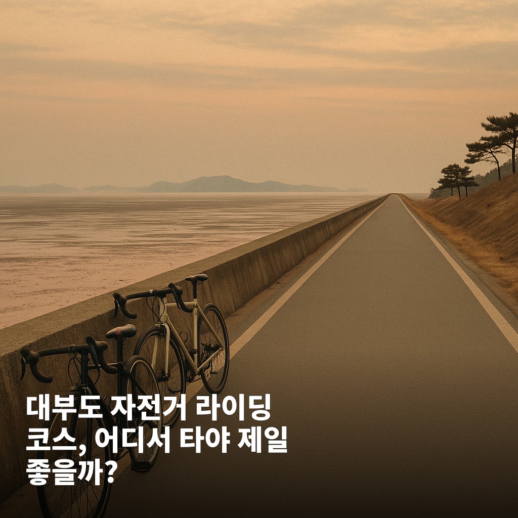 대부도 자전거 라이딩 코스, 어디서 타야 제일 좋을까? 대표 이미지