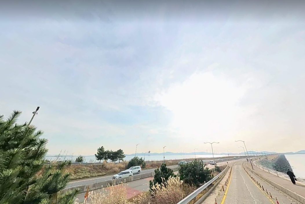 시화방조제 드라이브 사진