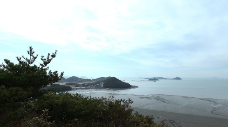 물때에 제부도의 신비로운 풍경